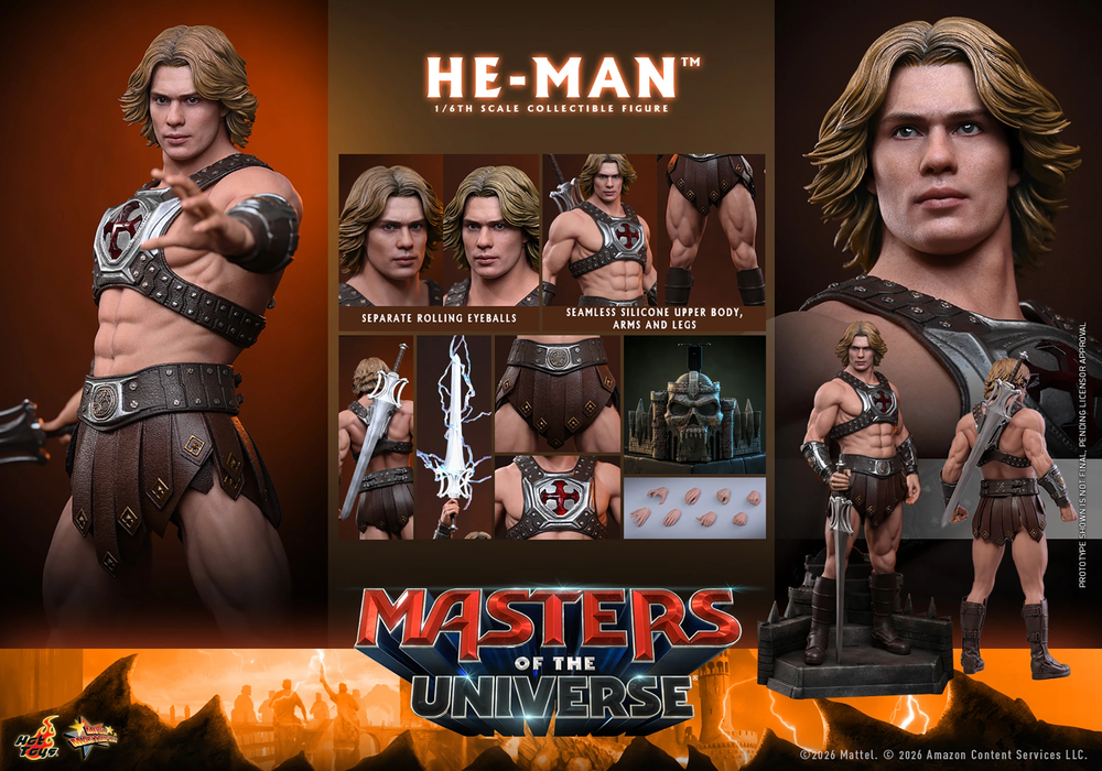 Hot toys Movie Masterpiece Series: Masters of the Universe - He-Man Escala 1/6