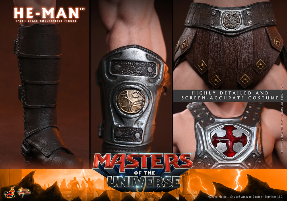 Hot toys Movie Masterpiece Series: Masters of the Universe - He-Man Escala 1/6