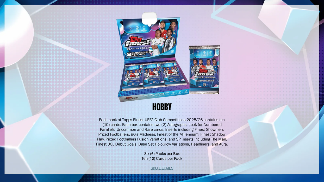 Topps: Soccer 2025-26 Finest UCC - Hobby Box