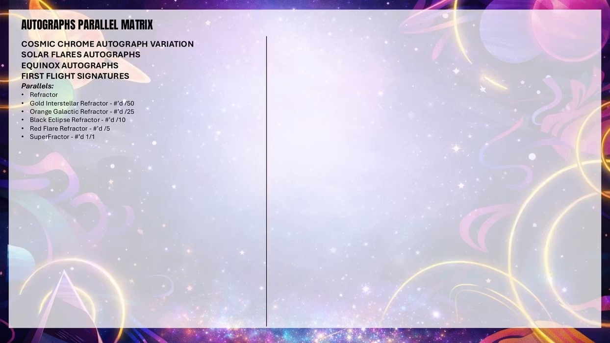 Topps: NFL 2025 Cosmic Chrome Football - Hobby Box