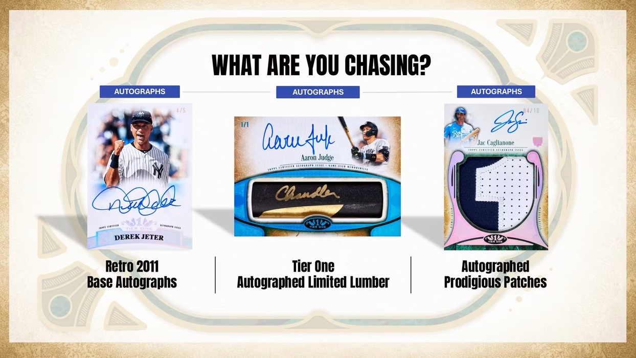Topps: MLB 2026 Tier One Baseball - Hobby Box