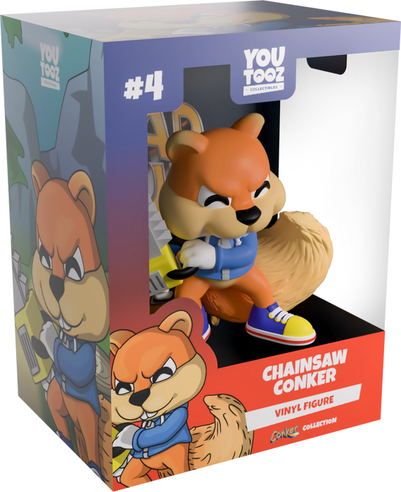 Youtooz Games: Conkers Bad Fur Day - Conker con motosierra