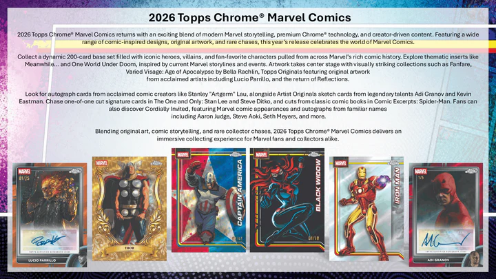 Topps: Marvel Comics Chrome 2026 - Hobby Box