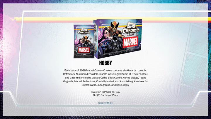 Topps: Marvel Comics Chrome 2026 - Hobby Box