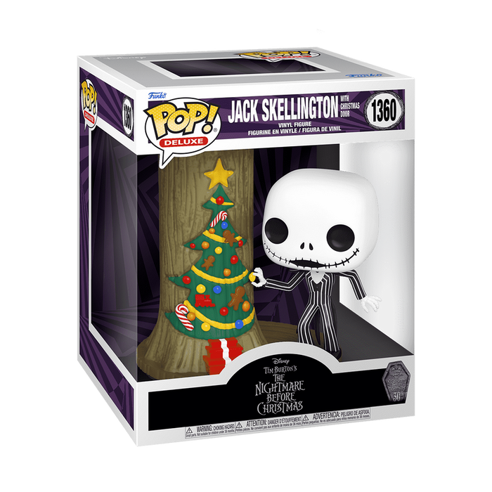 Funko Pop Deluxe: Disney Mundo De Jack 30 Aniversario - Jack Con Puerta De Navidad