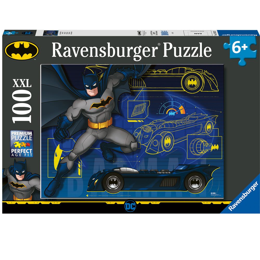 Ravensburger Rompecabezas: Batman - Batimovil Kids XXL 100 piezas