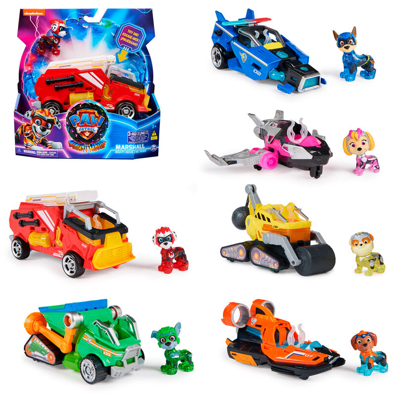 Mighty Movie Auto Patrulla De Cachorros Paw Patrol Patrulla Canina Set X7 Vehículos The Mighty Movie