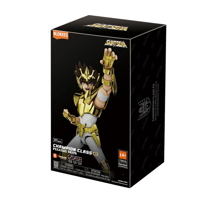 Blokees Saint Seiya Champion Class EX: Pegasus Seiya New Bronze Cloth Golden Anniversary Edition EXCLUSIVO CCXP 75016