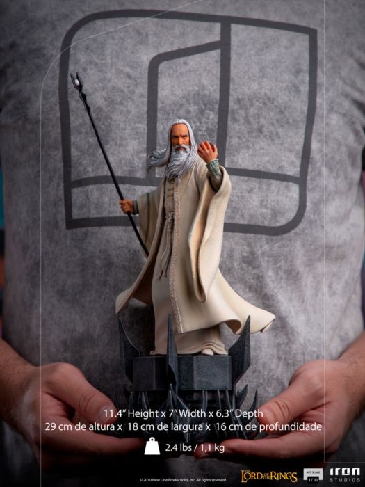 Iron Studios: Lord of the Rings - Saruman BDS Escala de Arte 1/10