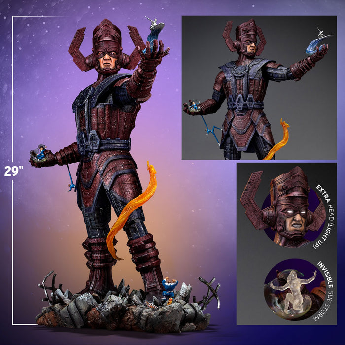 IRON Studios: Marvel Los 4 Fantasticos - Galactus Diorama Deluxe Demi Escala De Arte 1/20