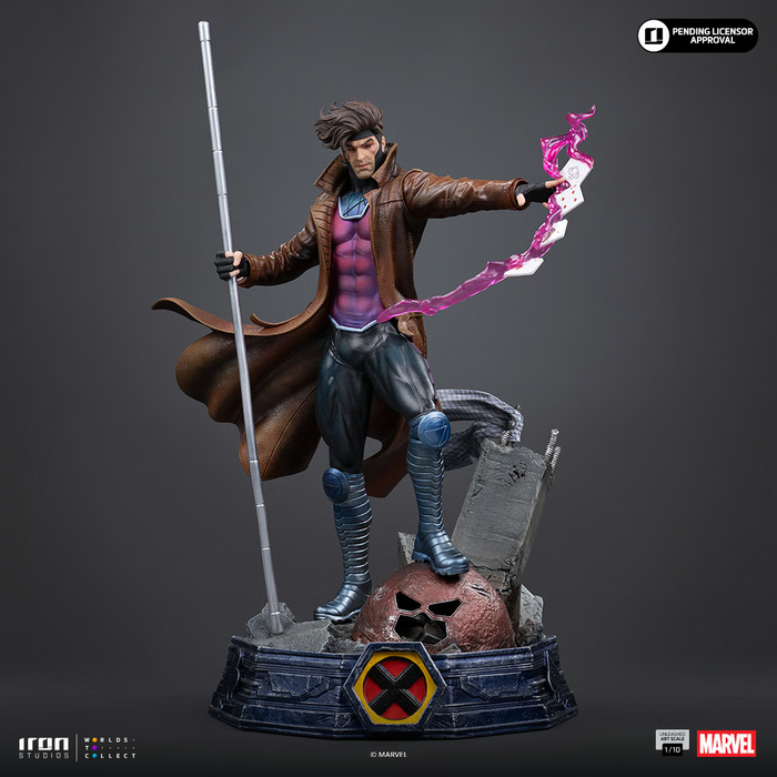 Iron Studios: X-Men - Gambito Unleashed Escala de Arte 1/10