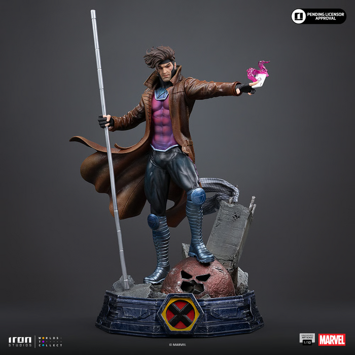 Iron Studios: X-Men - Gambito Unleashed Escala de Arte 1/10