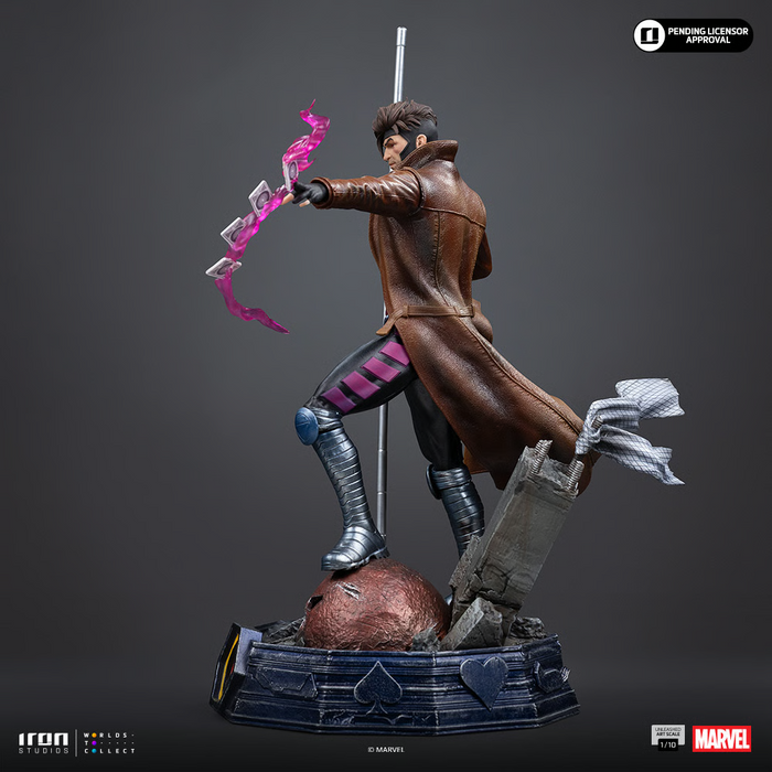 Iron Studios: X-Men - Gambito Unleashed Escala de Arte 1/10