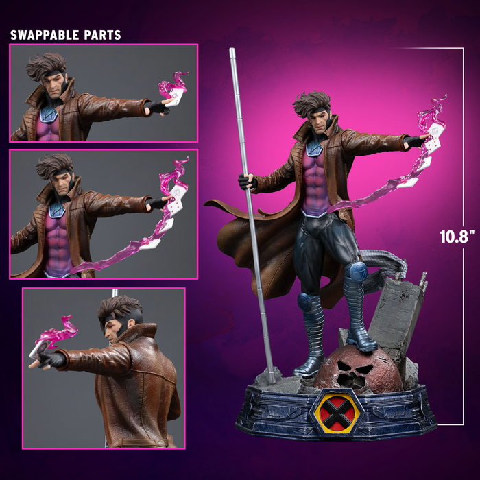 Iron Studios: X-Men - Gambito Unleashed Escala de Arte 1/10