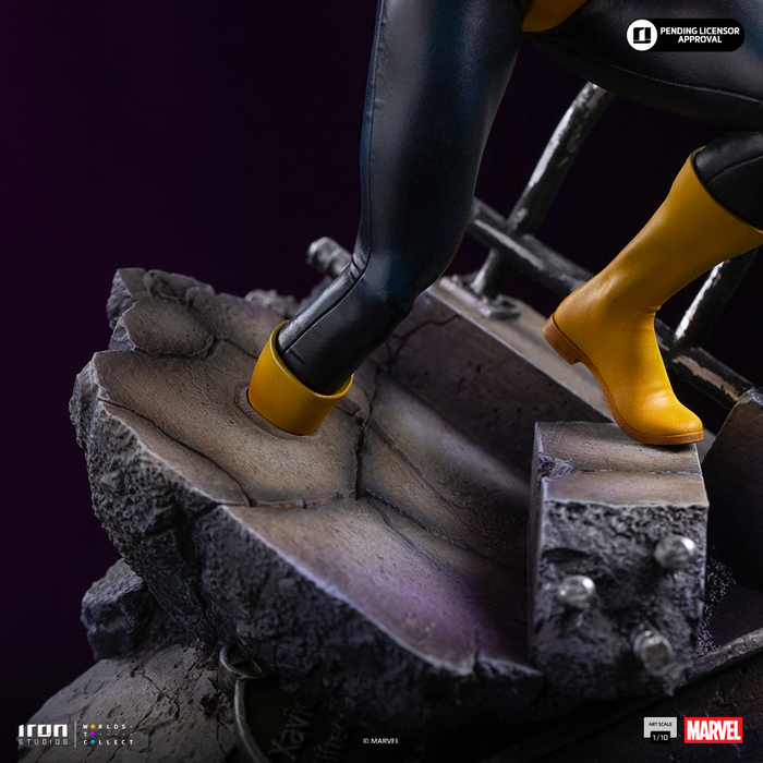 Iron Studios: X-Men Comics - Kitty Pride y Lockheed BDS Escala de Arte 1/10