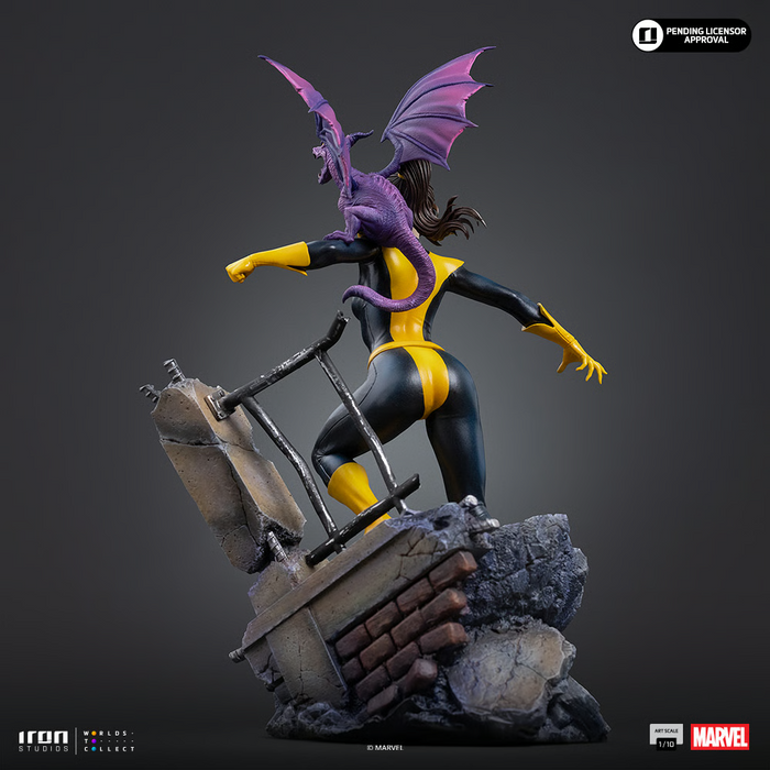 Iron Studios: X-Men Comics - Kitty Pride y Lockheed BDS Escala de Arte 1/10