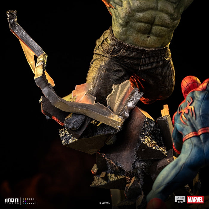 Iron Studios: Spiderman Brand New Day - Spiderman vs Hulk Escala de Arte 1/10