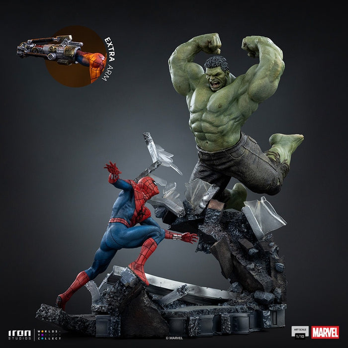 Iron Studios: Spiderman Brand New Day - Spiderman vs Hulk Escala de Arte 1/10