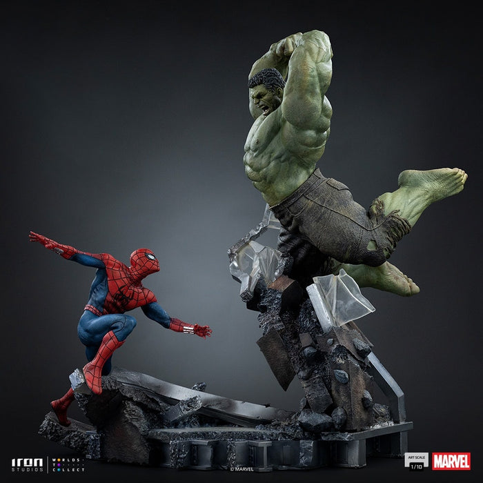 Iron Studios: Spiderman Brand New Day - Spiderman vs Hulk Escala de Arte 1/10