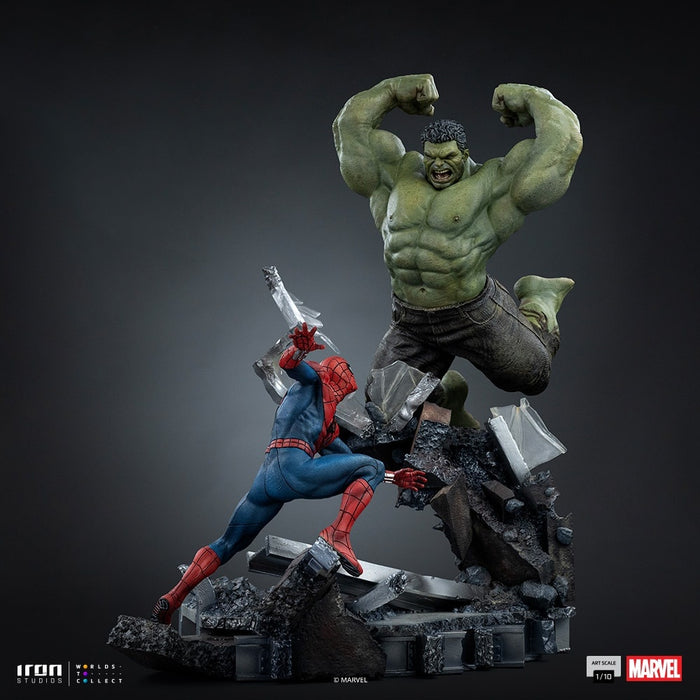 Iron Studios: Spiderman Brand New Day - Spiderman vs Hulk Escala de Arte 1/10