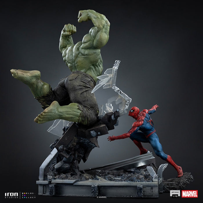 Iron Studios: Spiderman Brand New Day - Spiderman vs Hulk Escala de Arte 1/10