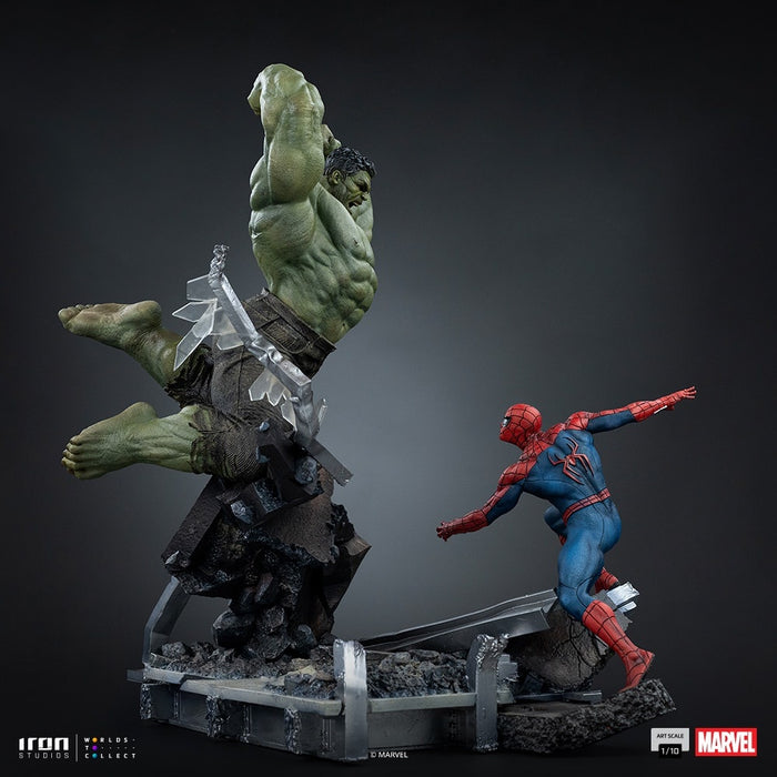 Iron Studios: Spiderman Brand New Day - Spiderman vs Hulk Escala de Arte 1/10