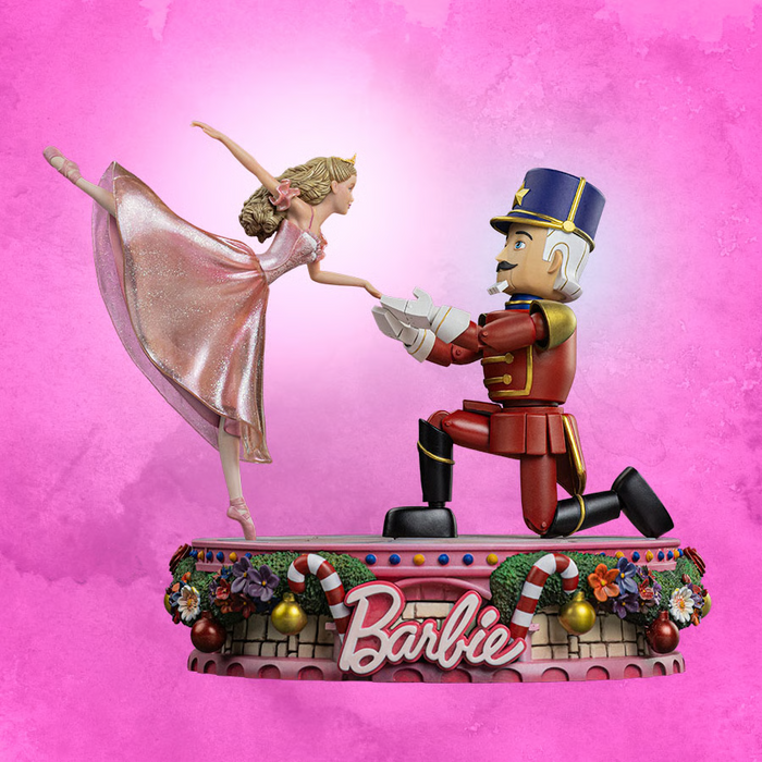 Iron Studios: Barbie 25th Anniversary - Barbie y Cascanueces Deluxe Escala de Arte 1/10