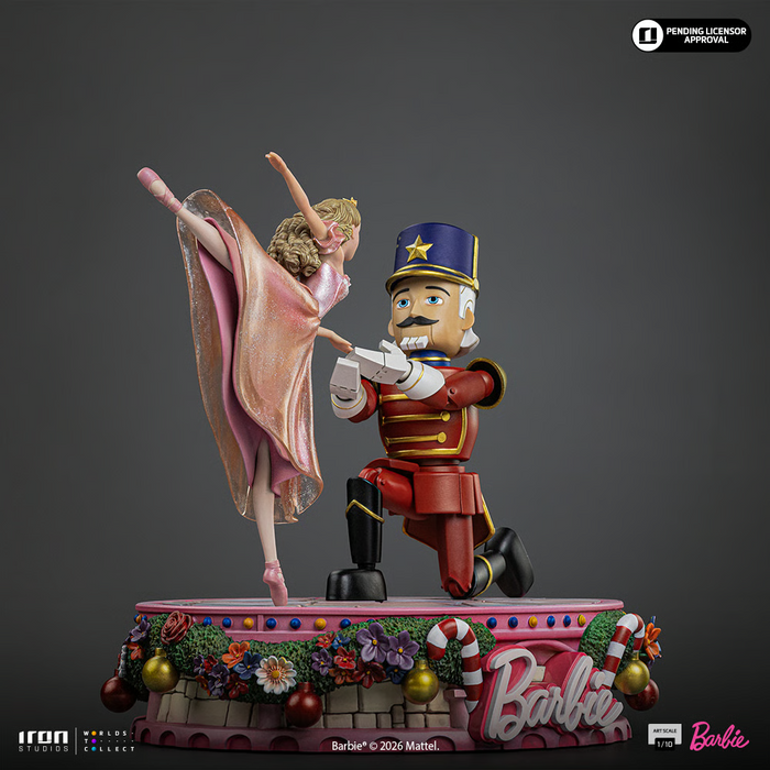 Iron Studios: Barbie 25th Anniversary - Barbie y Cascanueces Deluxe Escala de Arte 1/10