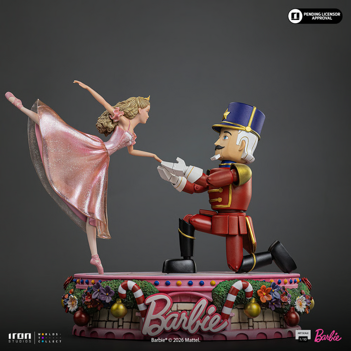 Iron Studios: Barbie 25th Anniversary - Barbie y Cascanueces Deluxe Escala de Arte 1/10