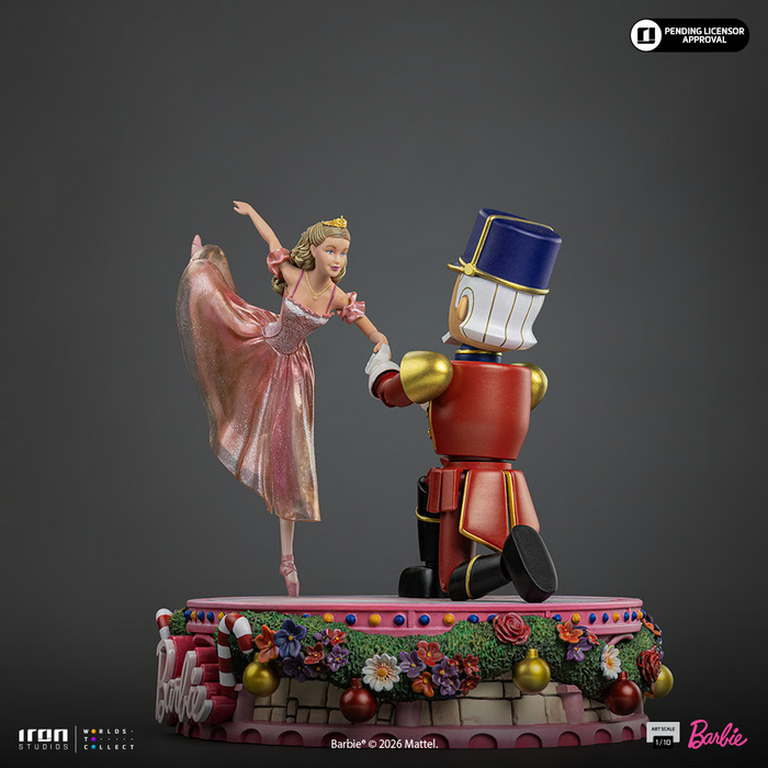 Iron Studios: Barbie 25th Anniversary - Barbie y Cascanueces Deluxe Escala de Arte 1/10