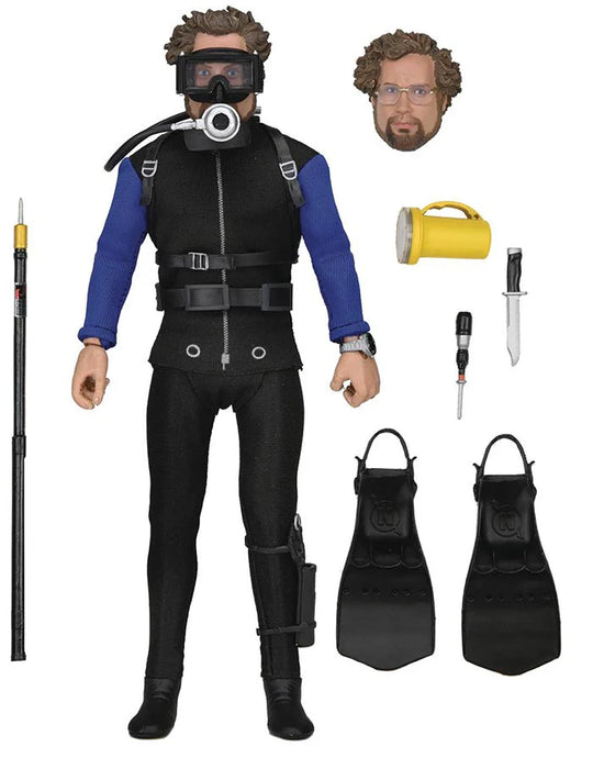 NECA Figura de Accion Vestida: Jaws Tiburon - Matt Hooper Traje de Buzo 8 Pulgadas