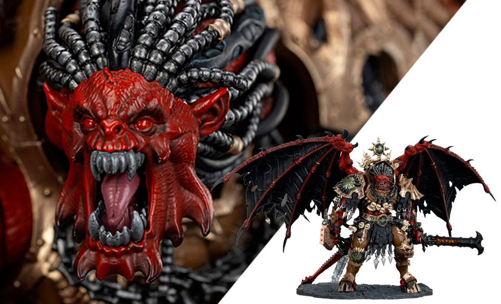 Joytoy: Warhammer 40K - Angron Daemon Primarch Of Khorne Escala 1/8