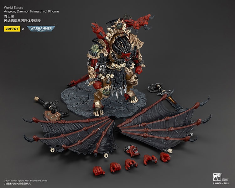 Joytoy: Warhammer 40K - Angron Daemon Primarch Of Khorne Escala 1/8