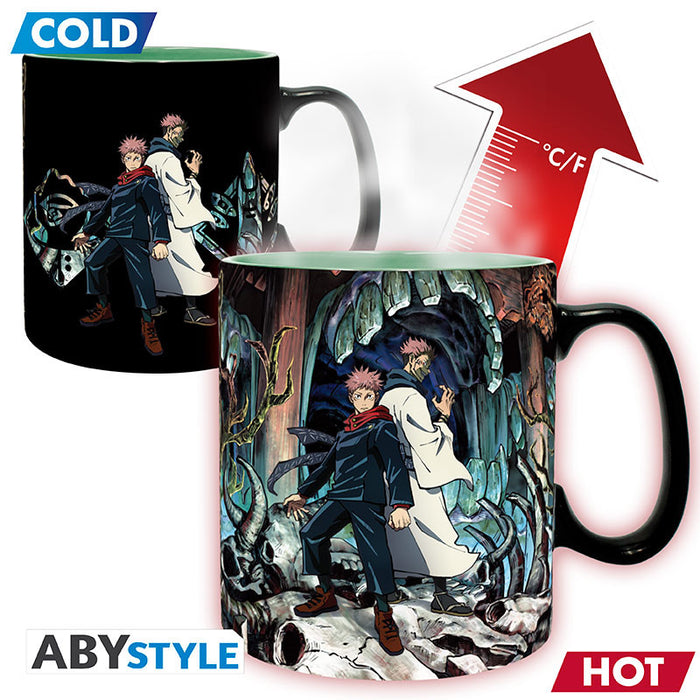 ABYstyle Taza De Ceramica Termocromatica: Jujutsu Kaisen - Itadori y Sukuna 460 ml