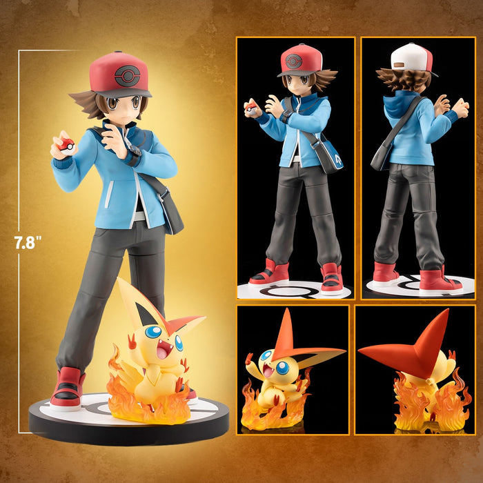 Kotobukiya ARTFX J: Pokemon - Hilbert y Victini Escala 1/8