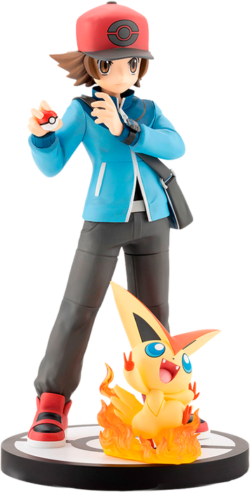 Kotobukiya ARTFX J: Pokemon - Hilbert y Victini Escala 1/8