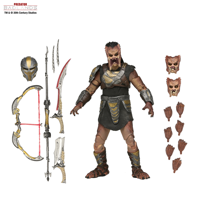 NECA Figura de Accion Ultimate: Depredador Tierras Salvajes - Dek Armadura de Entrenamiento 7 Pulgadas