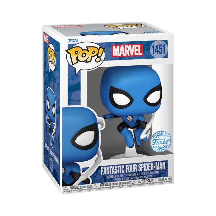 Funko Pop Marvel: Los 4 Fantasticos - Spider-Man Traje Azul Exclusivo