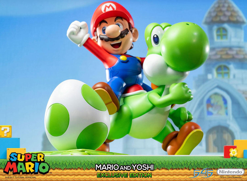 First 4 Figures: Super Mario - Mario y Yoshi Exclusive Edition 19 Pulgadas
