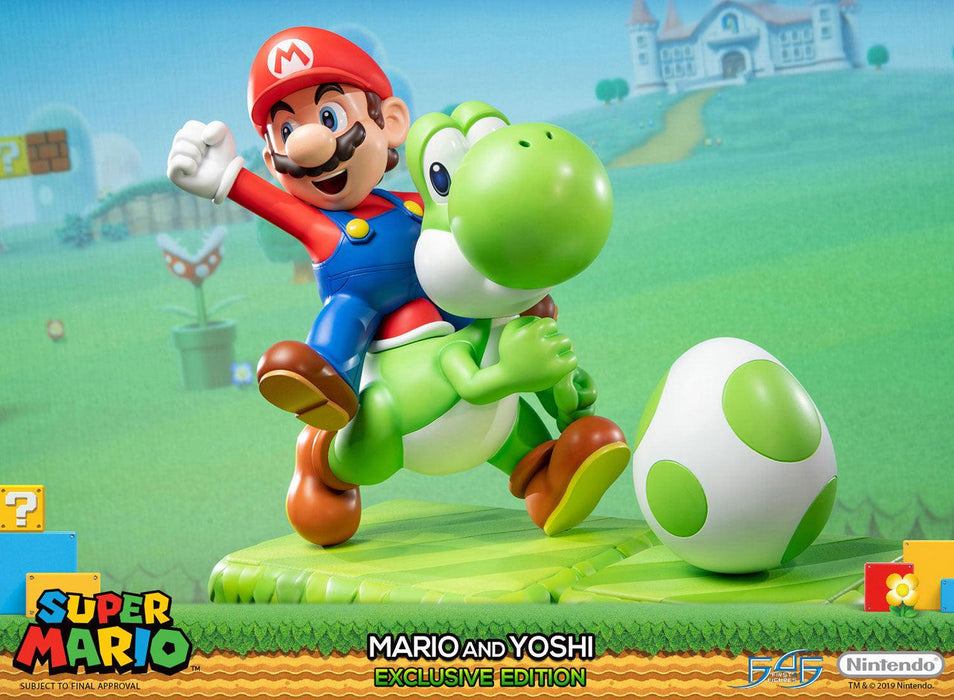 First 4 Figures: Super Mario - Mario y Yoshi Exclusive Edition 19 Pulgadas
