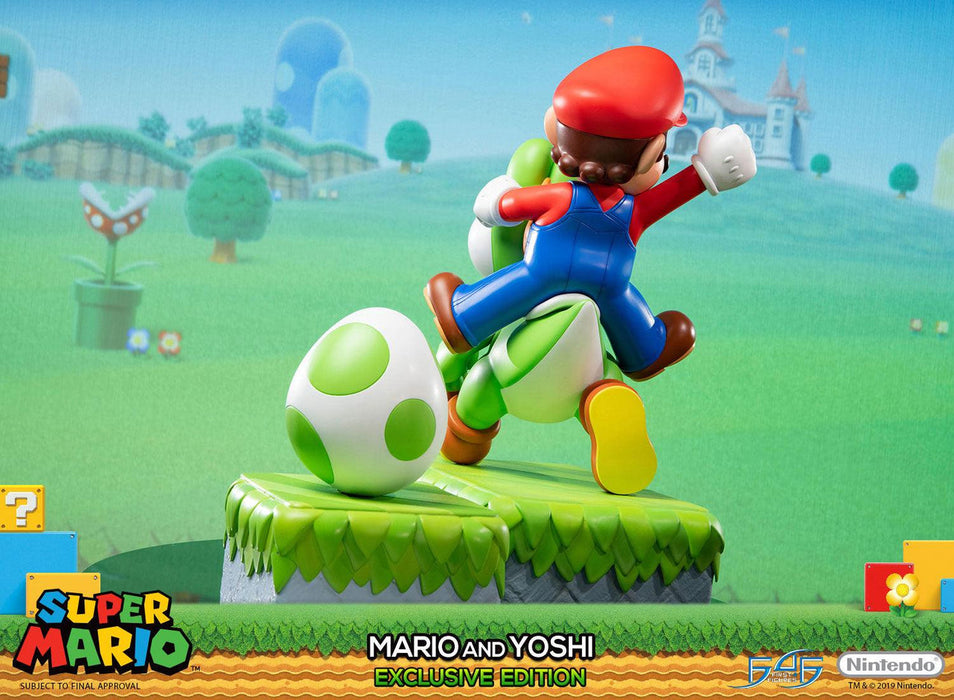 First 4 Figures: Super Mario - Mario y Yoshi Exclusive Edition 19 Pulgadas