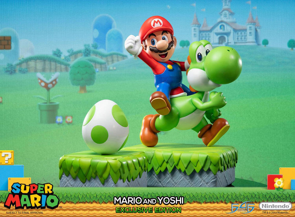 First 4 Figures: Super Mario - Mario y Yoshi Exclusive Edition 19 Pulgadas