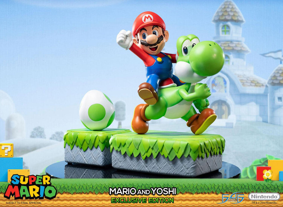 First 4 Figures: Super Mario - Mario y Yoshi Exclusive Edition 19 Pulgadas
