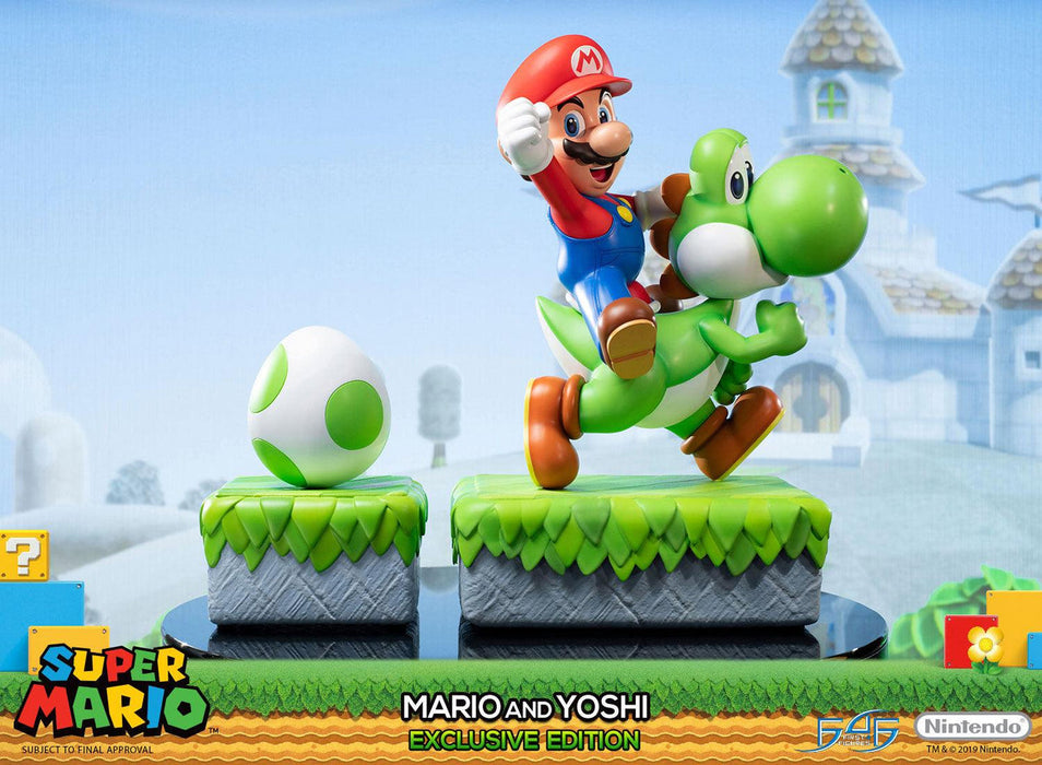 First 4 Figures: Super Mario - Mario y Yoshi Exclusive Edition 19 Pulgadas