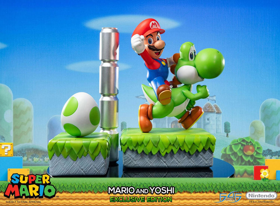First 4 Figures: Super Mario - Mario y Yoshi Exclusive Edition 19 Pulgadas