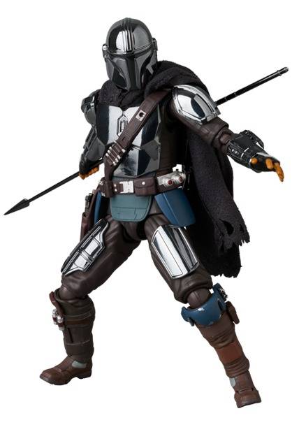 Medicom Toy Mafex: Star Wars The Mandalorian - Din Djarin Mandaloriano Chrome