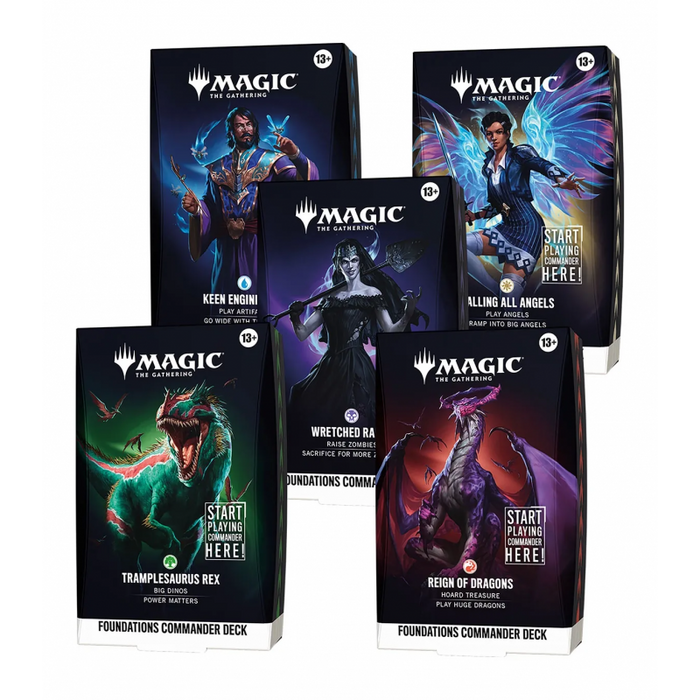 Magic The Gathering: Foundations Commander Deck Unitario Aleatorio