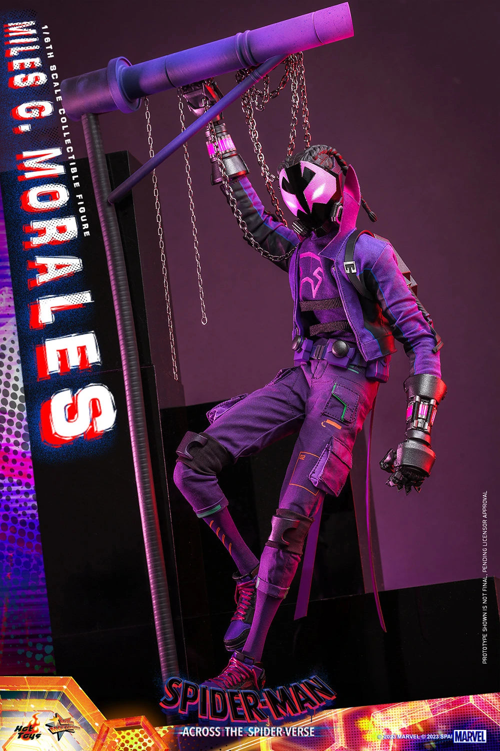 Hot Toys Movie Masterpiece Series: Marvel Spiderman Across The SpiderVerse - Miles G Morales Escala 1/6