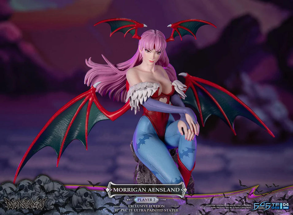First 4 Figures: Darkstalkers - Morrigan Aensland Player 2 Variant 10 Pulgadas