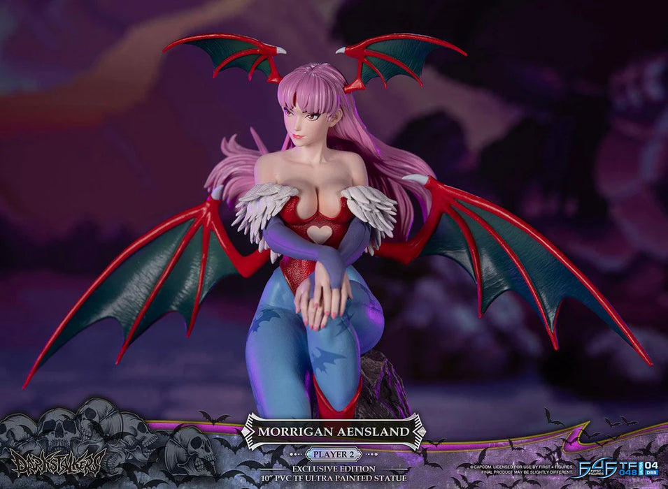 First 4 Figures: Darkstalkers - Morrigan Aensland Player 2 Variant 10 Pulgadas